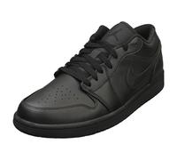 NIKE AIR Jordan 1 Low Mens Casual Trainers in Black - 9.5 UK