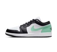 NIKE Air Jordan 1 Low Men's Trainers 553558 (White/Black/Green Glow 131) UK 10.5 (EU 45.5)