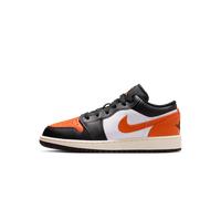 Jordan Junior Air Jordan 1 Low Trainer - Black - Size 5