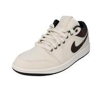 NIKE Air Jordan 1 Low PRM Mens Trainers IB8058 Sneakers Shoes (UK 8.5 US 9.5 EU 43, Pale Ivory Baroque Brown 110)