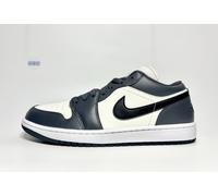Nike Air Jordan 1 Low Sail White Dark Grey Leather Retro Trainers Various Sizes