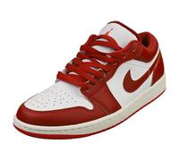 NIKE Air Jordan 1 Low Se Mens Fashion Trainers in White Red - 10.5 UK