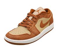 Nike Air Jordan 1 Low Se Womens Casual Trainers in Brown Coffee - 4 UK