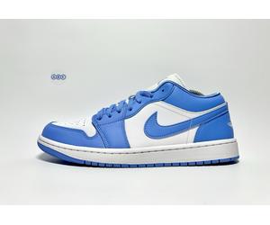 Nike Air Jordan 1 Low UNC University Blue White Leather OG UK Size 9.5 EUR 44.5