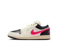 Air Jordan 1 Low Women's Shoes (Pale Ivory/Black/Muslin/Racer Pink), Pale Ivory/Black/Muslin/Racer Pink, 5