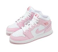 Nike Air Jordan 1 Mid GS AJ1 Pink Foam Fire Red Kids Youth Women Shoe DQ8423-608