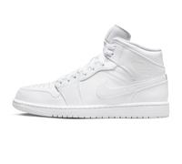 NIKE Air Jordan 1 Mid Men's Trainers 554724 (White/White/White 136) UK 11 (EU 46)