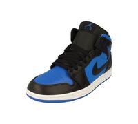 (9.5) Nike Air Jordan 1 Mid Mens Fashion Trainers in Black Blue