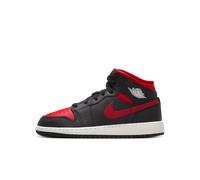 Nike Air Jordan 1 Mid Older Kids' Shoes - Black 6 (EU 40)