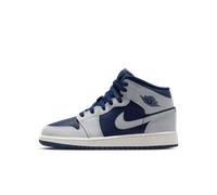 Nike Air Jordan 1 Mid Older Kids' Shoes - Blue 5.5