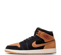 Nike Air Jordan 1 Mid Se Code HV4091-002 Black Men's Shoes, Black Orange Red, 6.5 UK