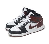 Nike Air Jordan 1 Mid SE GS AJ1 White Dark Pony Kids Youth Casual HF3193-102
