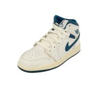 37+ Jordan Air Jordan 1 Mid Se Gs, White/industrial Blue-sail