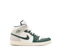 NIKE Air Jordan 1 Mid Se Mens Fashion Trainers in White Green - 12 UK