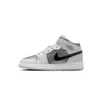 Nike Air Jordan 1 Mid SE Older Kids' Shoes - Grey 4