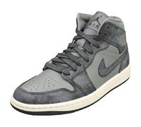 Nike Air Jordan 1 Mid Se Womens Fashion Trainers in Smoke Grey - 4 UK