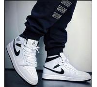 Nike Air Jordan 1 Mid White Black Men's Trainers Shoes UK 8_9.5_10_11_11.5_12_14
