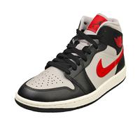 Nike Air Jordan 1 Mid Womens Fashion Trainers in Black Grey - 4.5 UK