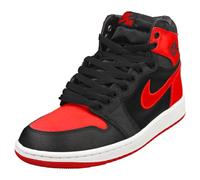 NIKE AIR Jordan 1 Retro HI OG Womens Fashion Trainers in Black Red - 6.5 UK