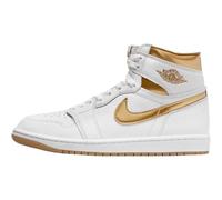 NIKE Air Jordan 1 Retro Hi OG Women's Trainers Sneakers Fashion Shoes FD2596-107 White/Gold UK4.5 (EU38)