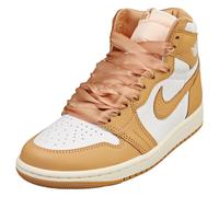 Nike Air Jordan 1 Retro Hi Oh Womens Fashion Trainers in White Gold - 9 UK