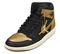 Nike Air Jordan 1 Retro High Og Mens Fashion Trainers in Black Gold - 10.5 UK