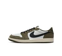 Nike Air Jordan 1 Retro Low 'Medium Olive and Summit White' Men's Shoes - Green 3