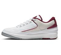 Nike Air Jordan 2 Retro Low Mens Basketball Trainers Dv9956 Sneakers Shoes, White/Cherrywood Red, 7 UK