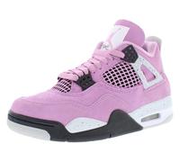 Nike Air Jordan 4 Retro Suede Womens Shoes, Orchid/Neutral Grey/Black, 11