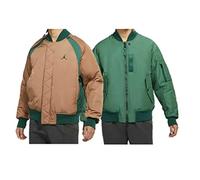 NIKE Air Jordan Bomber jacket Sportswear Reversible Green Brown Men Size Large L