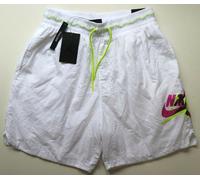 NIKE AIR JORDAN JUMPMAN CLASSICS POOLSIDE SWIM SHORTS - WHITE CZ8522-100 MEN S L