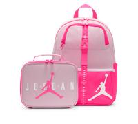 Nike Air Jordan Lunch Backpack Older Kids' Backpack (18L) and Lunch Bag (3L) - Pink - Polyester ONE SIZE