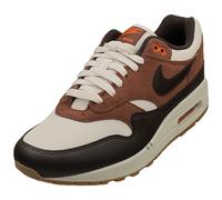 Nike Air Max 1 Ess Mens Fashion Trainers in Brown Off White - 7 UK