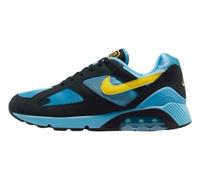 NIKE Air Max 180 Baltic Blue Black, HQ4043 400 (UK Footwear Size System, Adult, Men, Numeric, Medium, 10.5)