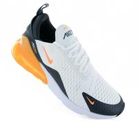 Nike Air Max 270 Men's Trainers Shoes Summit White Laser Orange AH8050-114 NEW