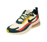 NIKE Men's Air Max 270 React Sneaker, Summit White Midnight Turq Pueblo Red, 7 UK