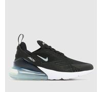 Nike Women's Air Max 270 Shoes, Black/Metallic Silver/White, 6