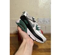 Nike Air Max 90 EasyOn LTR PS Evergreen Aura Cool Grey Size UK 2.5 Kids Trainers