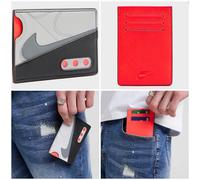 Nike Air Max 90 Leather Money Card Holder Wallet Travel Holiday Infrared Grey