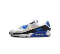Nike Mens Air Max 90 Premium Sneaker, White Khaki Racer Blue Black, 9.5 UK