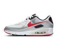 NIKE Air Max 90 Men's Trainers Sneakers Photon Dust/Metallic Silver/Black/University Red (Photon Dust/Metallic Silver/Black/University Red, UK Footwear Size System, Adult, Men, Numeric, Medium, 9.5)