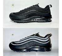 Nike Air Max 97 Black White Leather 95 Reflective OG Mens Trainers UK Size 13