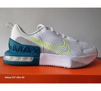 Nike Men Air Max Alpha Trainer 6 Workout-Schuh für Herren Shoe, White Hot Lime Bright Spruce Grey Fog, 7.5 UK