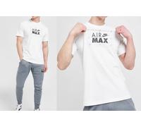 Nike Air Max Mens Box T Shirt White Nike Rubber Logo Casual Athletic Gym Tee