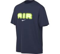 Nike Air Men's Graphic T-Shirt, Midnight Navy/Volt, HM0185-410, Small