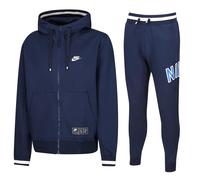 Nike Air Mens Zip Through Black Tracksuit Set Full Hoodie Joggers Jogging Bottom