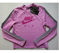 NIKE AIR MIDLAYER DRI FIT LOGO LONG SLEEVE TOP - BEYOND PINK CU3331-680 WOMEN S