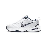 NIKE Men's Air Monarch Iv Gymnastics Shoe, White Midnight Navy Metallic Silver, 7 UK