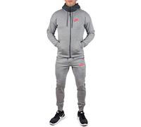 Nike - Nike Tuta Uomo Cotone Felpato Grigia - M, Grey