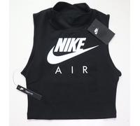 NIKE AIR SPORTSWEAR LOGO SLEEVELESS DRI FIT CROP TANK TOP CJ3782-010 WOMEN XS M